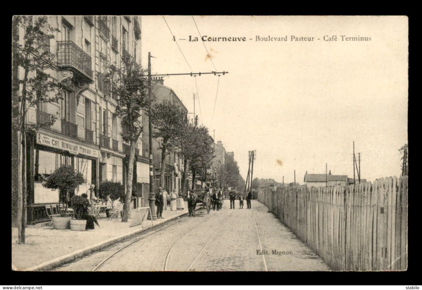 93 - LA COURNEUVE - BOULEVARD PASTEUR - CAFE-RESTAURANT TERMINUS - La Courneuve