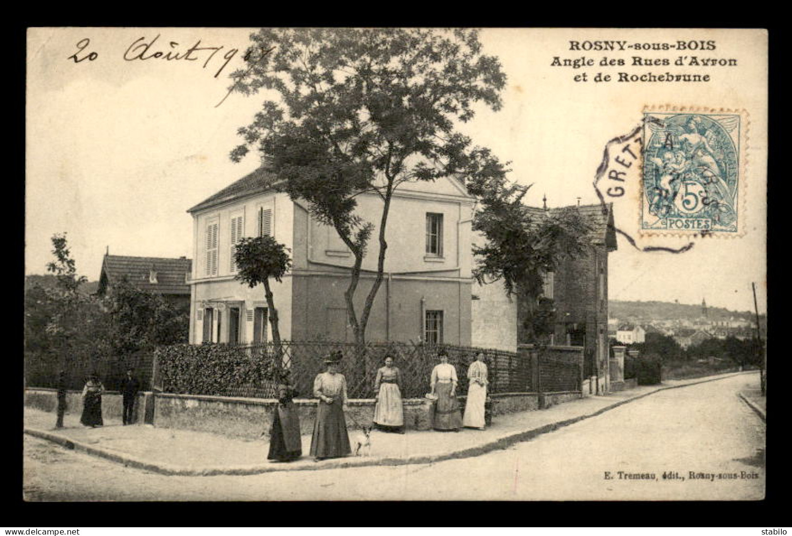 93 - ROSNY-SOUS-BOIS - ANGLE DES RUES D'AVRON ET DE ROCHEBRUNE - Rosny Sous Bois