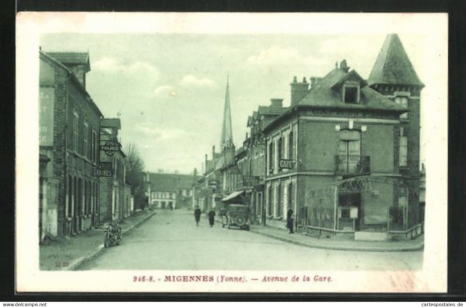 CPA Migennes, Avenue De La Gare  - Migennes