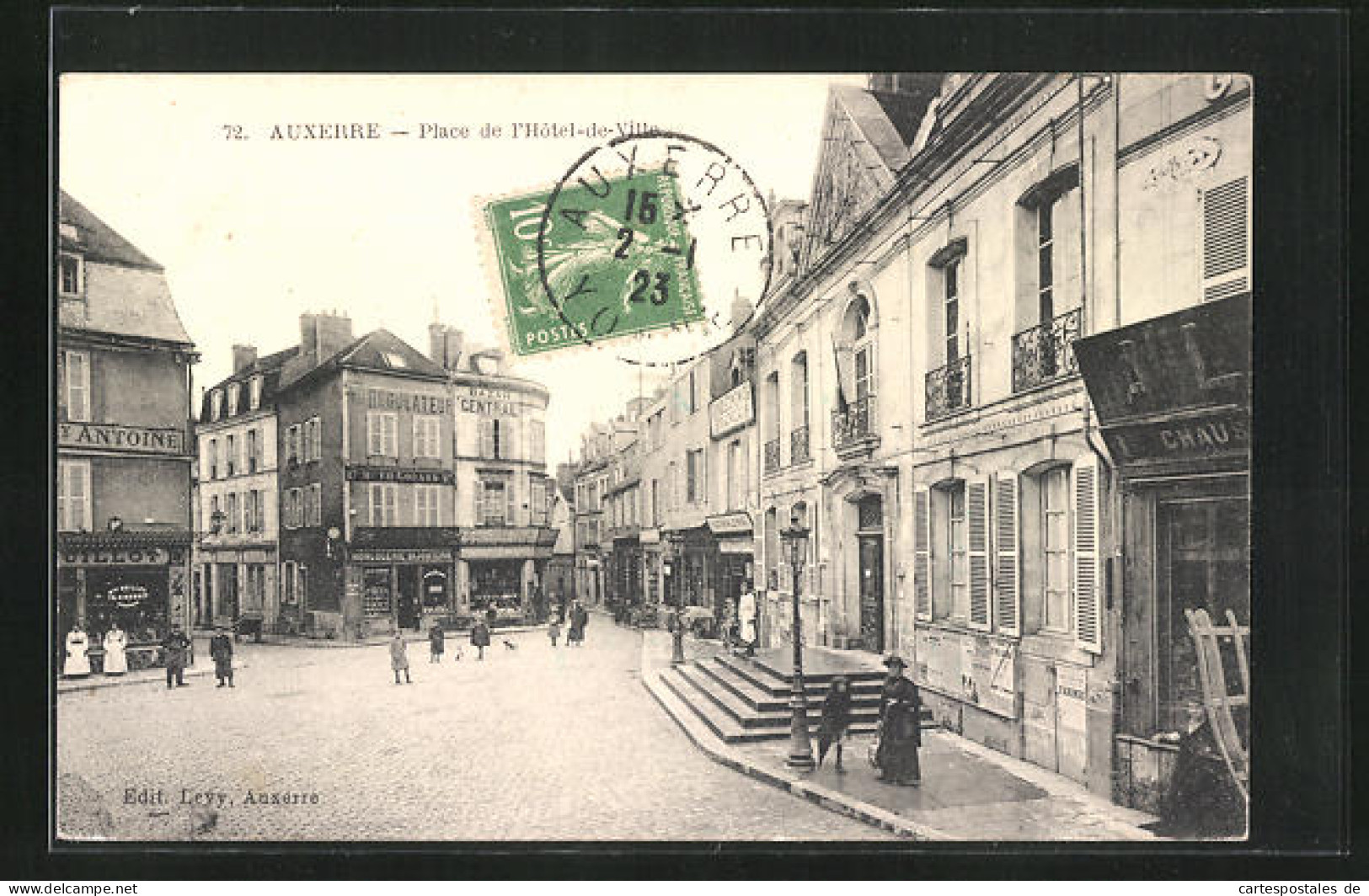 CPA Auxerre, Place De L`Hotel De Ville  - Auxerre