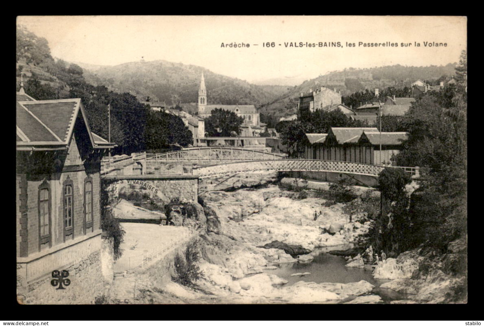 07 - VALS-LES-BAINS - LES PASSERELLES SUR LA VOLANE - Vals Les Bains