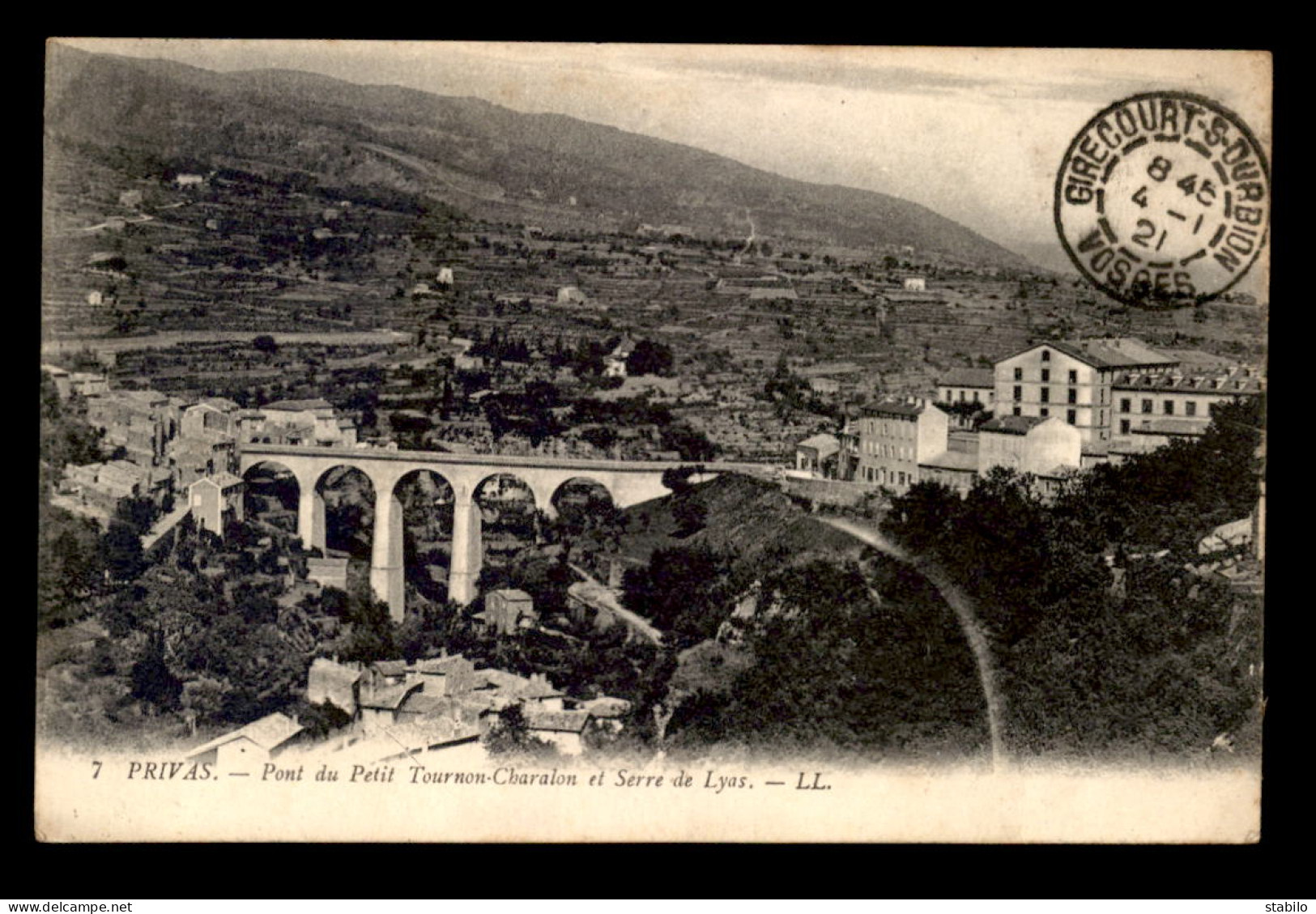 07 - PRIVAS - PONT DU PETIT TOURNON-CHARALON ET SERRE DE LYAS - Privas