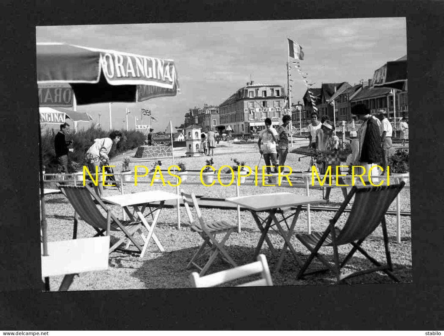 14 - LUC-SUR-MER - TIRAGE PHOTO ORIGINAL, BON A TIRER N° 9185 DE LA CP SEMI-MODERNE FORMAT 10x15 - GOLF MINIATURE - Luc Sur Mer