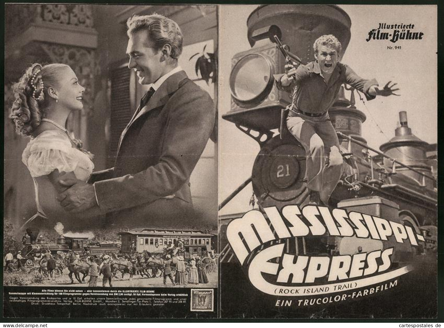 Filmprogramm IFB Nr. 941, Mississippi-Express, Forrest Tucker, Adele Mara, Adrian Booth, Regie: Joseph Kane  - Revistas