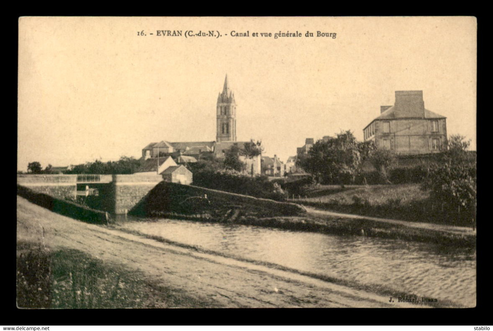 22 - EVRAN - CANAL ET VUE GENERALE DU BOURG - Evran