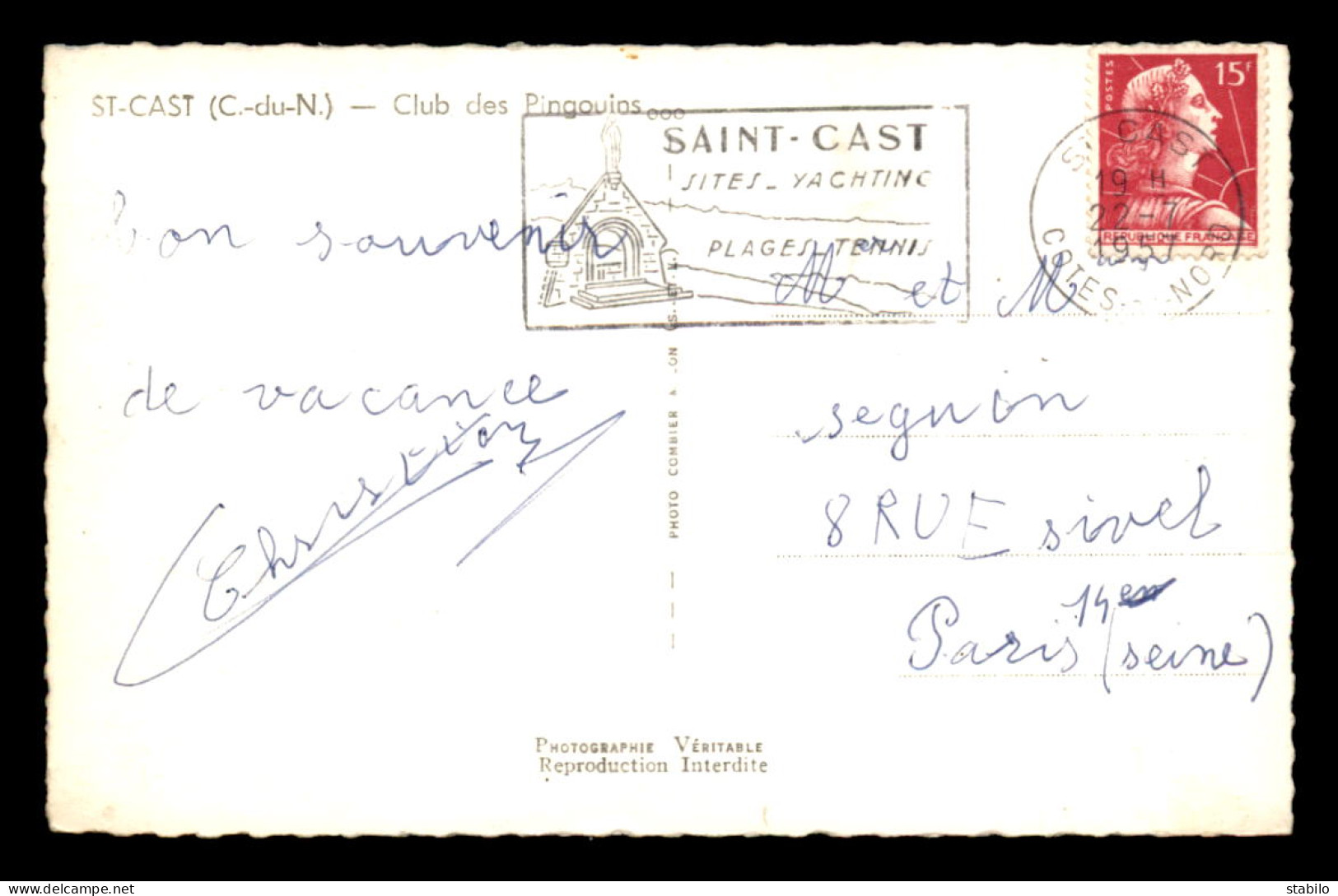 22 - SAINT-CAST - LE CLUB DE PLAGE "LES PINGOUINS" - Saint-Cast-le-Guildo