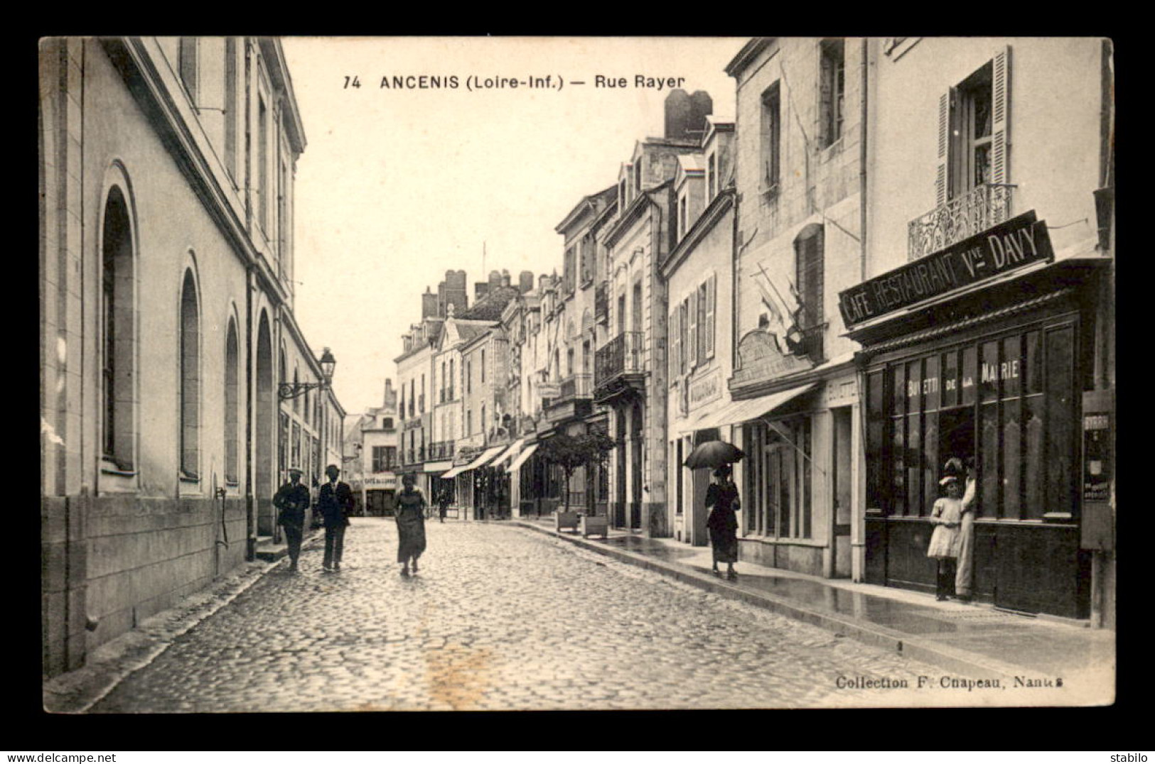 44 - ANCENIS - RUE RAYER - CAFE VVE DAVY - Ancenis