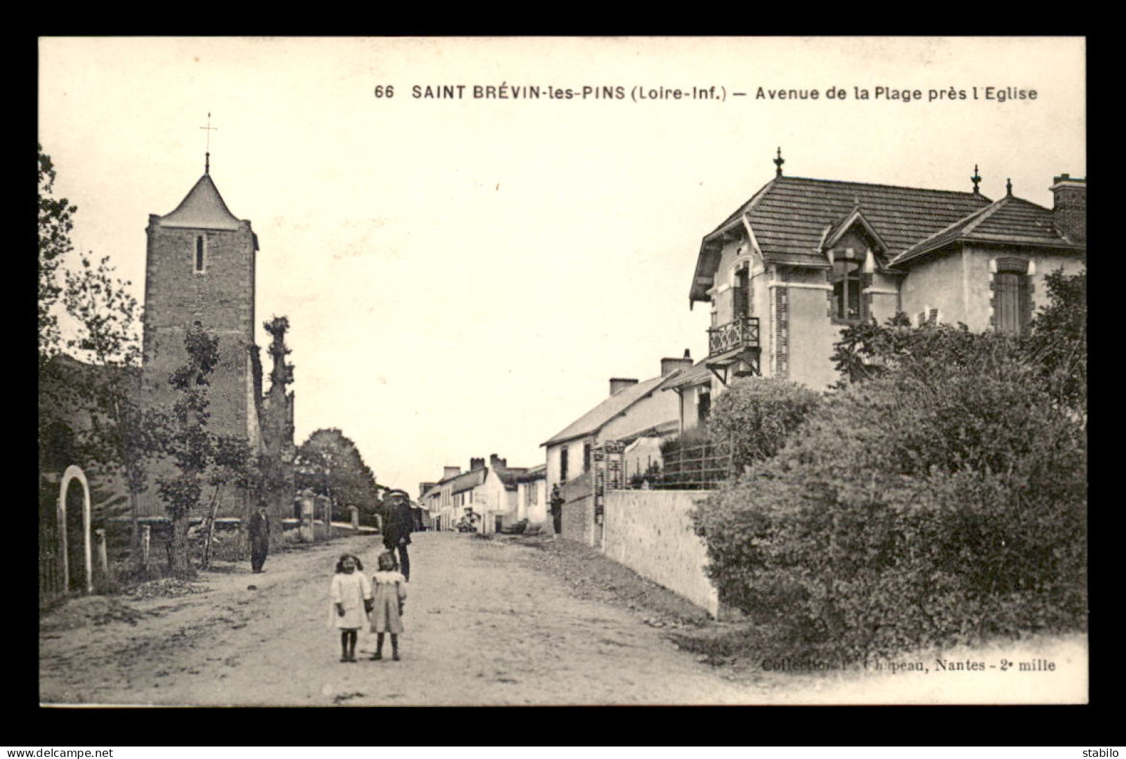 44 - ST-BREVIN-LES-PINS - AVENUE DE LA PLAGE PRES L'EGLISE - Saint-Brevin-les-Pins