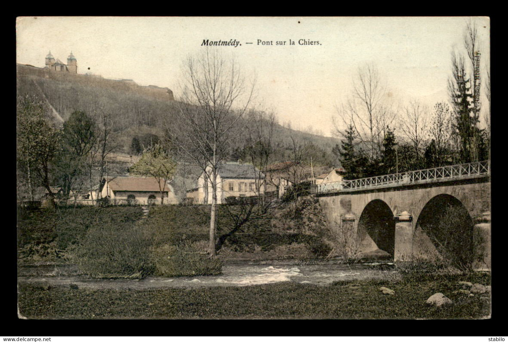 55 - MONTMEDY - PONT SUR LA CHIERS - CARTE COLORISEE - SANS EDITEUR - Montmedy