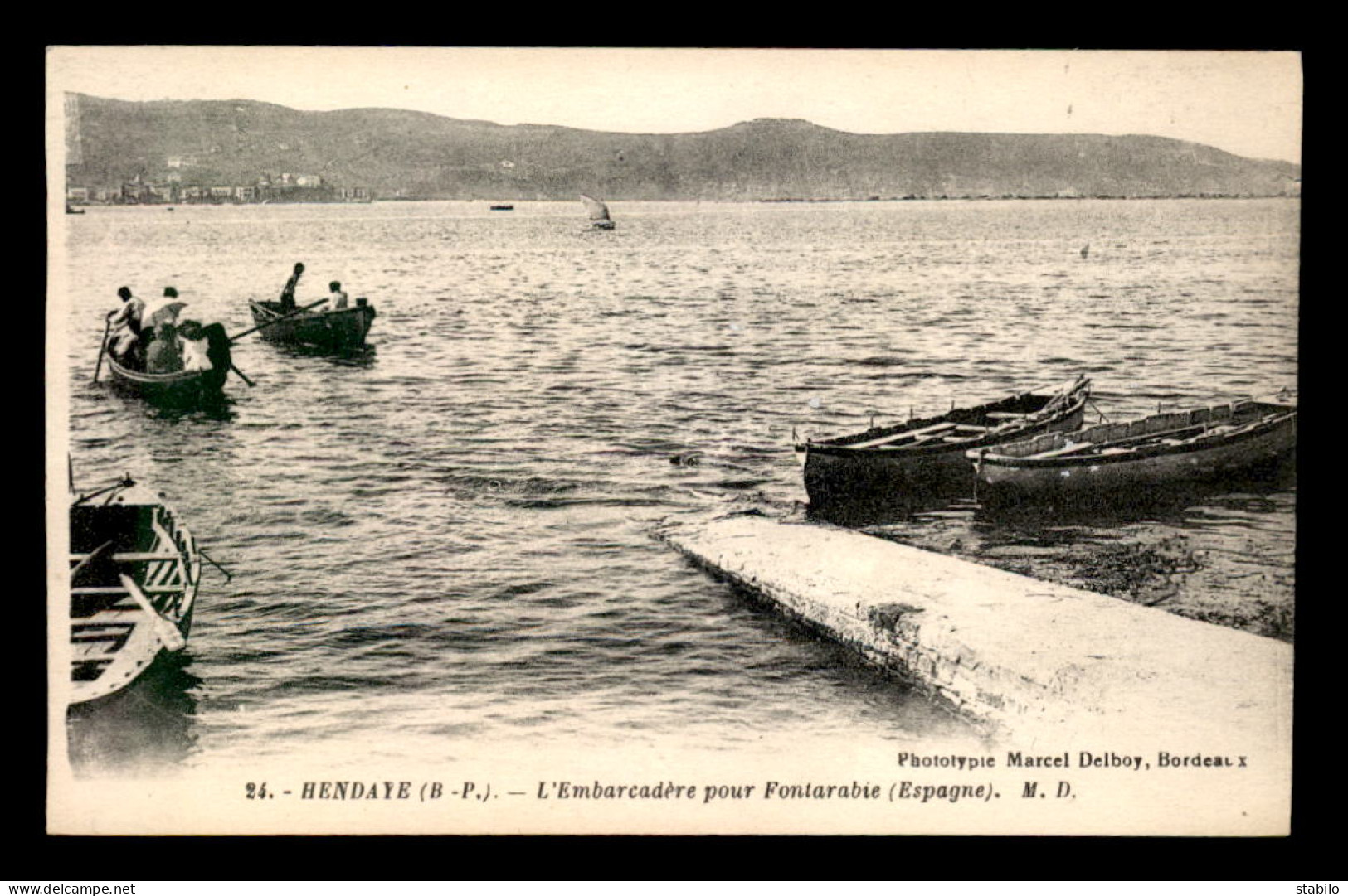 64 - HENDAYE - L'EMBARCADERE POUR FONTARABIE - Hendaye