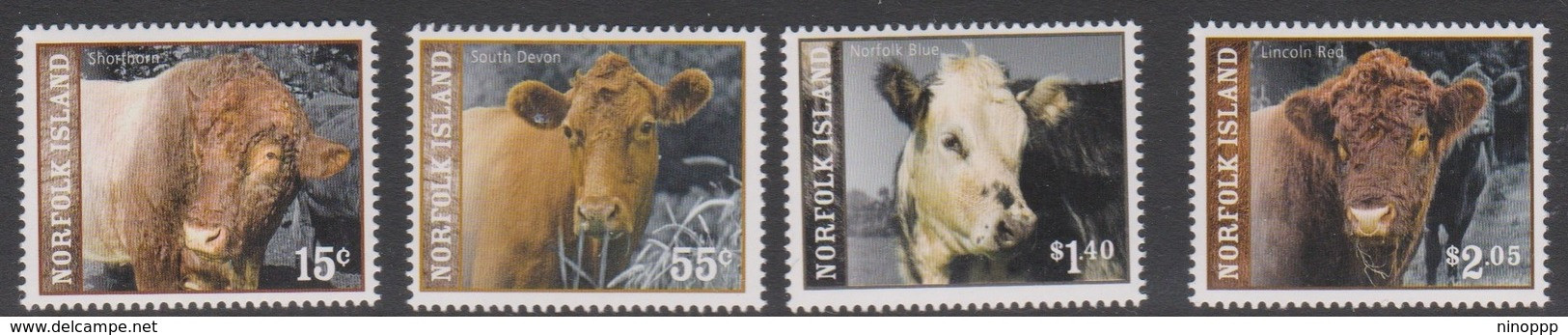 Norfolk Island ASC 1012-1015 2008 Calves Of Norfolk, Mint Never Hinged - Norfolkinsel