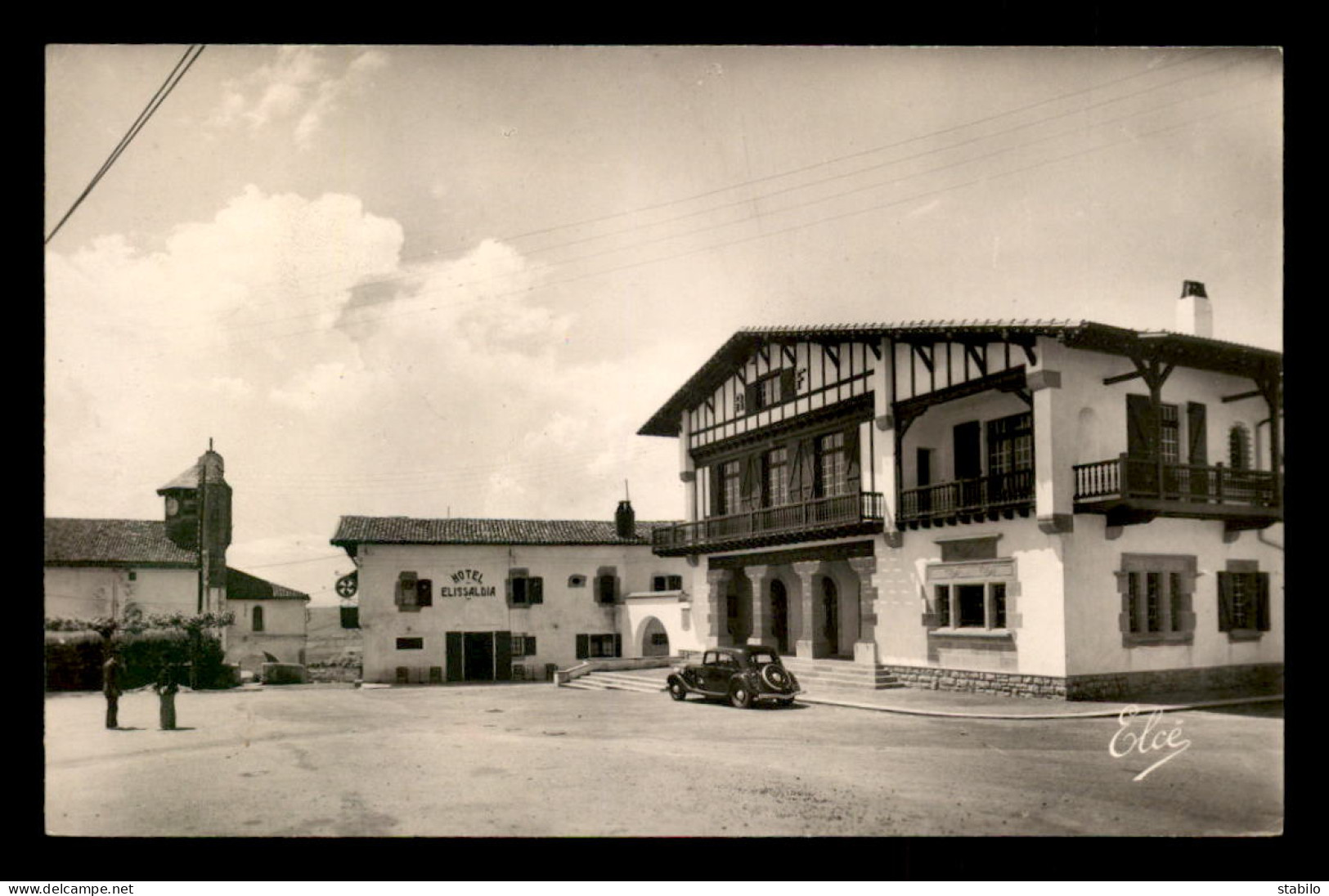 64 - BIDART - LA MAIRIE ET L'EGLISE - HOTEL ELISSALDIA - Bidart