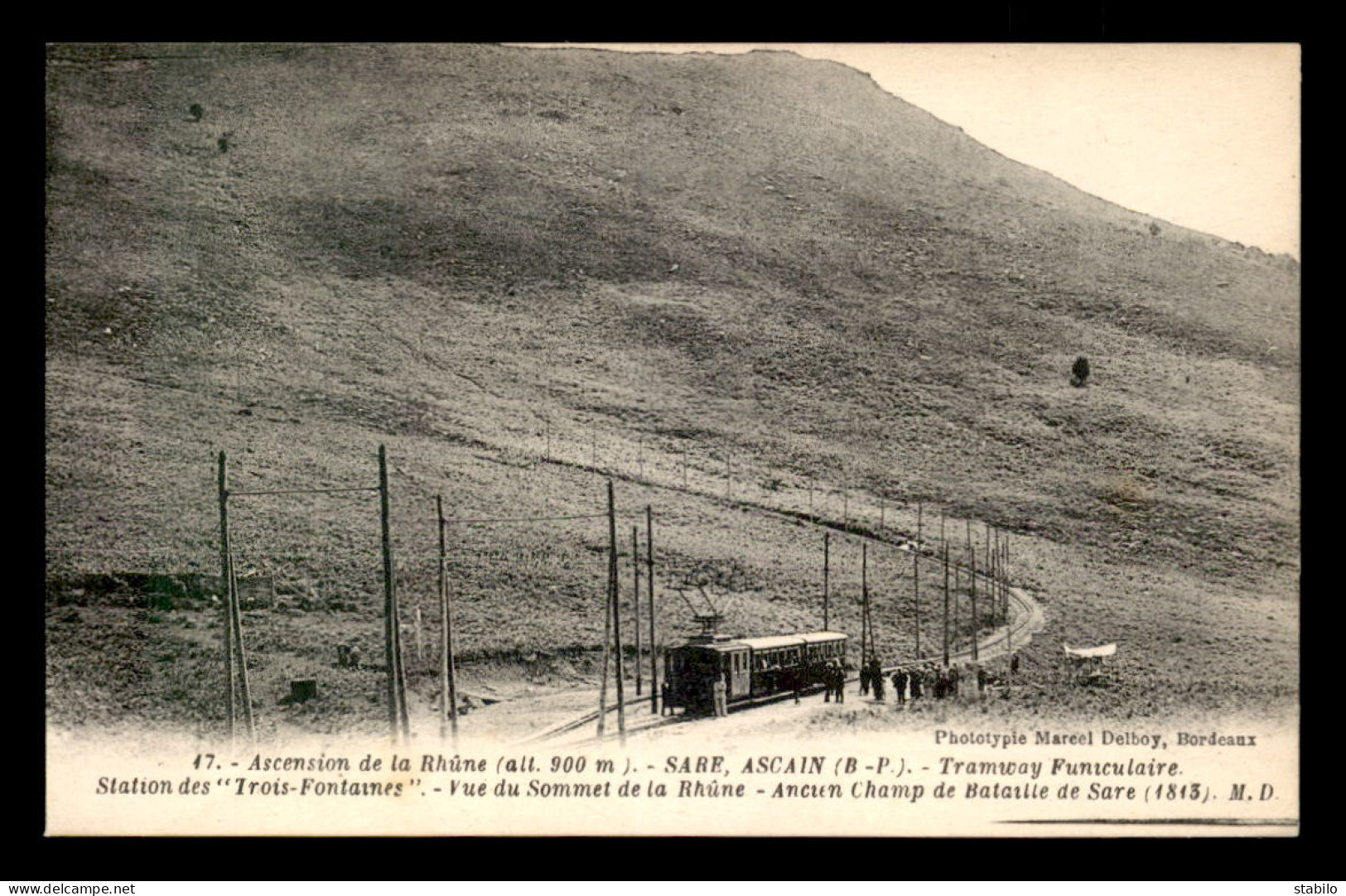 64 - ASCENSION DE LA RHUNE - TRAMWAY FUNICULAIRE SARE-ASCAIN - LES TROIS FONTAINES - Sonstige & Ohne Zuordnung