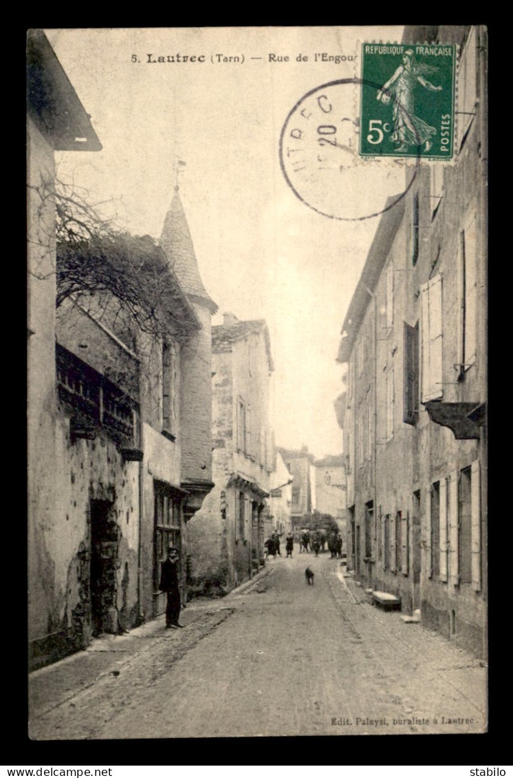 81 - LAUTREC - RUE DE L'ENGOUZY - Lautrec