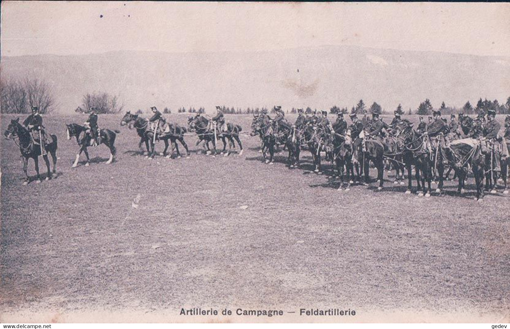 Armée Suisse, Artillerie De Campagne (10.7.1909) - Maniobras