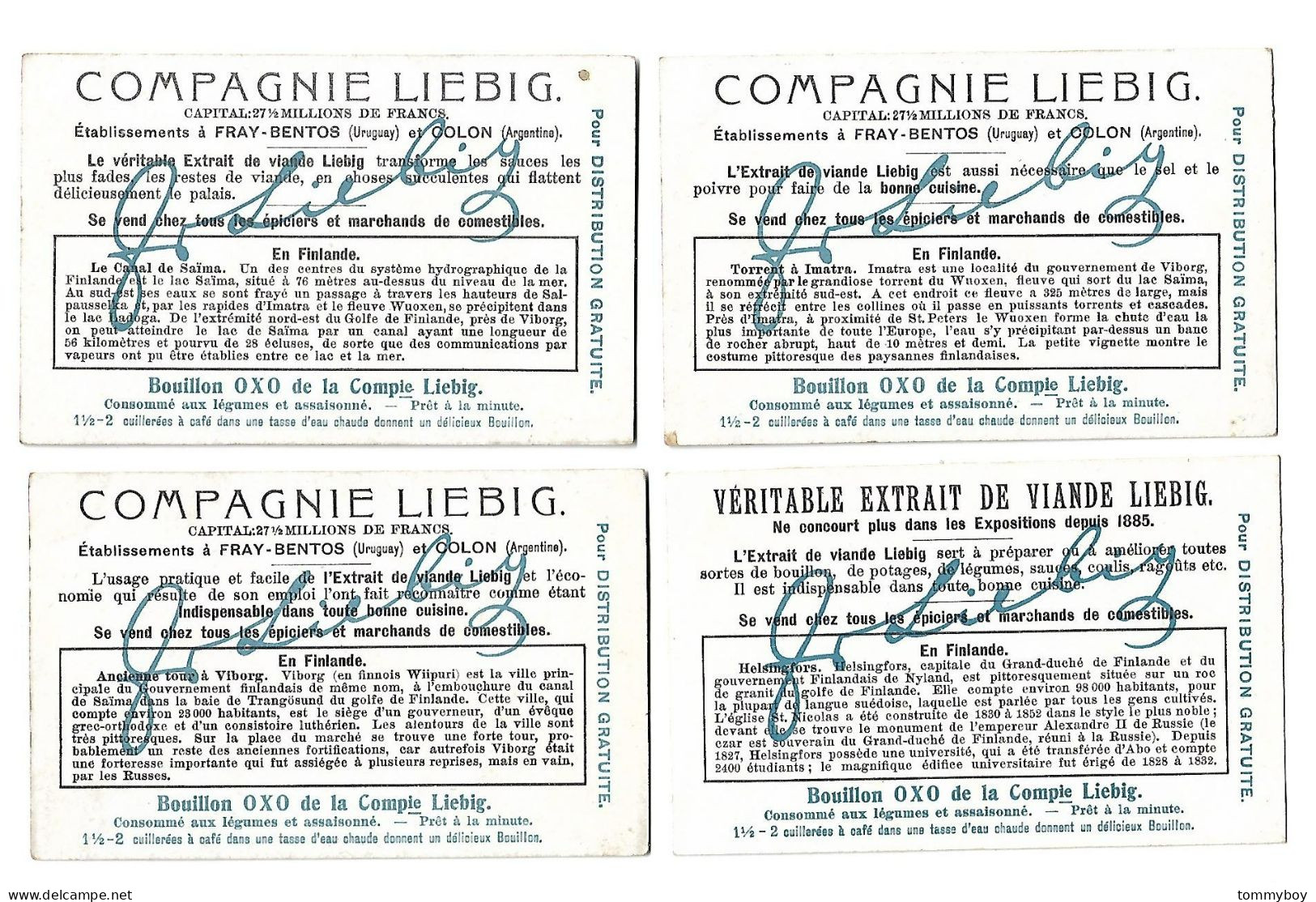 S 895, Liebig 6 Cards, En Finlande ( Ref B24) - Liebig