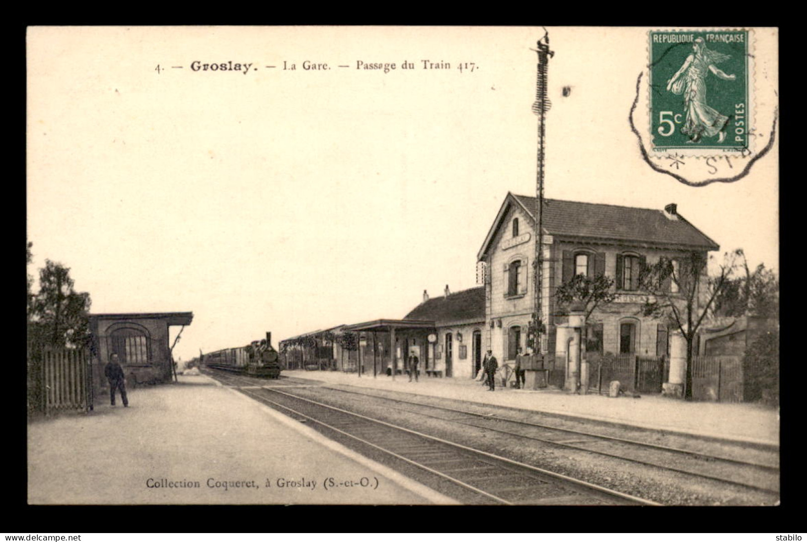 95 - GROSLAY - TRAIN EN GARE DE CHEMIN DE FER - Groslay