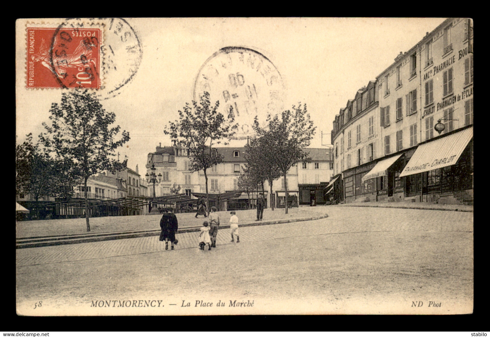 95 - MONTMORENCY - LA PLACE DU MARCHE - PHARMACIE CHARLOT - Montmorency