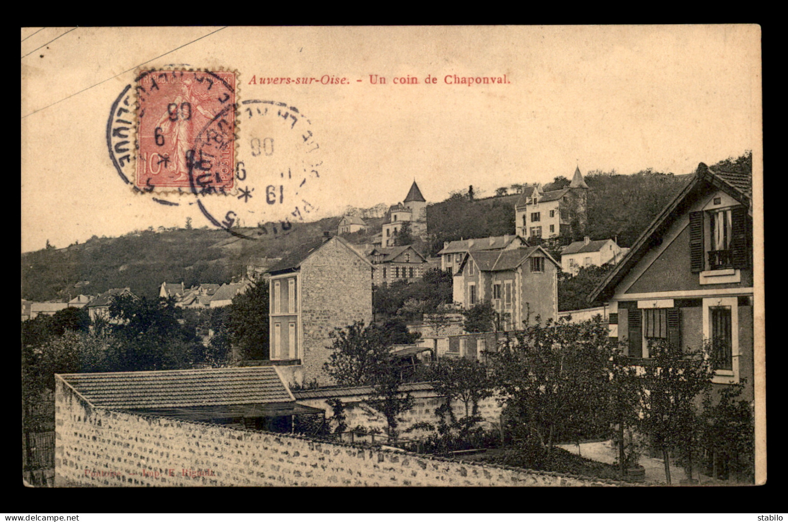 95 - AUVERS-SUR-OISE - UN COIN DE CHAPONVAL - Auvers Sur Oise