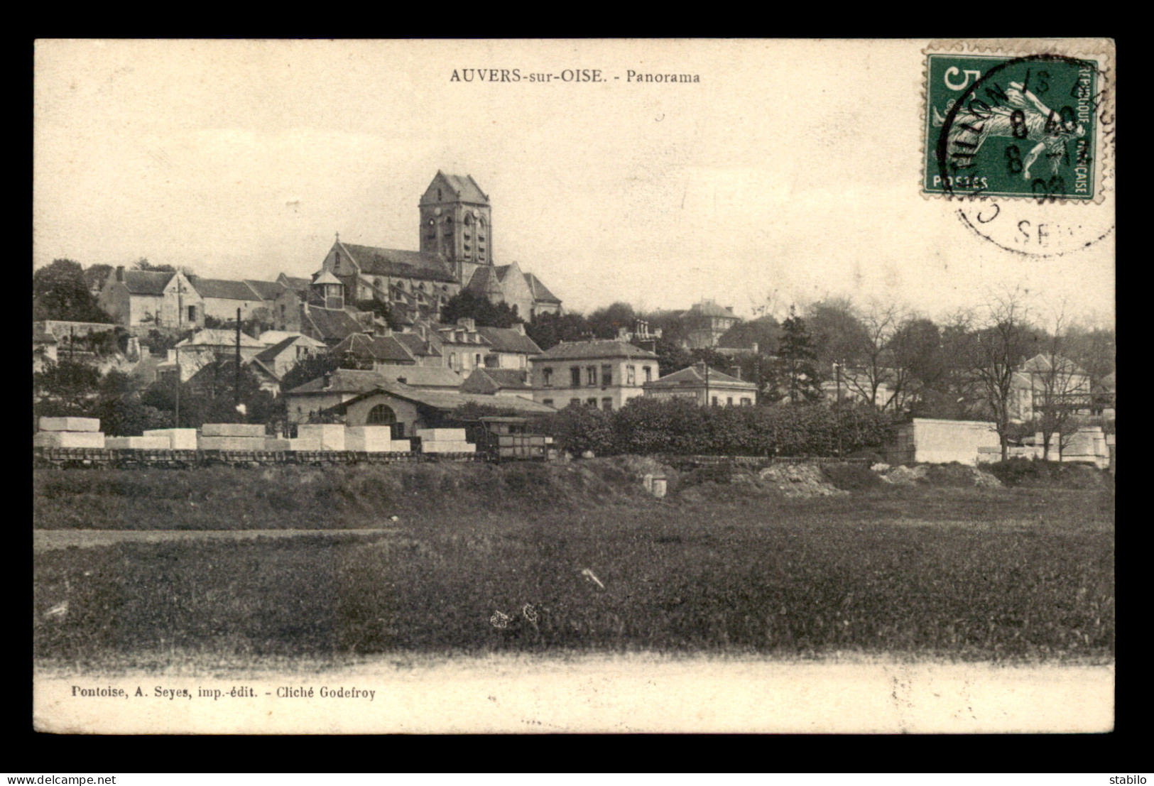 95 - AUVERS-SUR-OISE - PANORAMA - LA GARE DE CHEMIN DE FER - Auvers Sur Oise