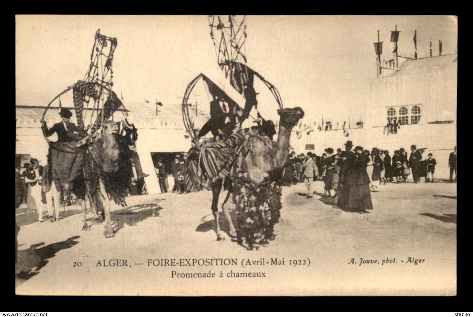 ALGERIE - ALGER - FOIRE-EXPOSITION AVRIL-MAI 1922 - PROMENADE A CHAMEAUX - EDITEUR GEISER - Alger