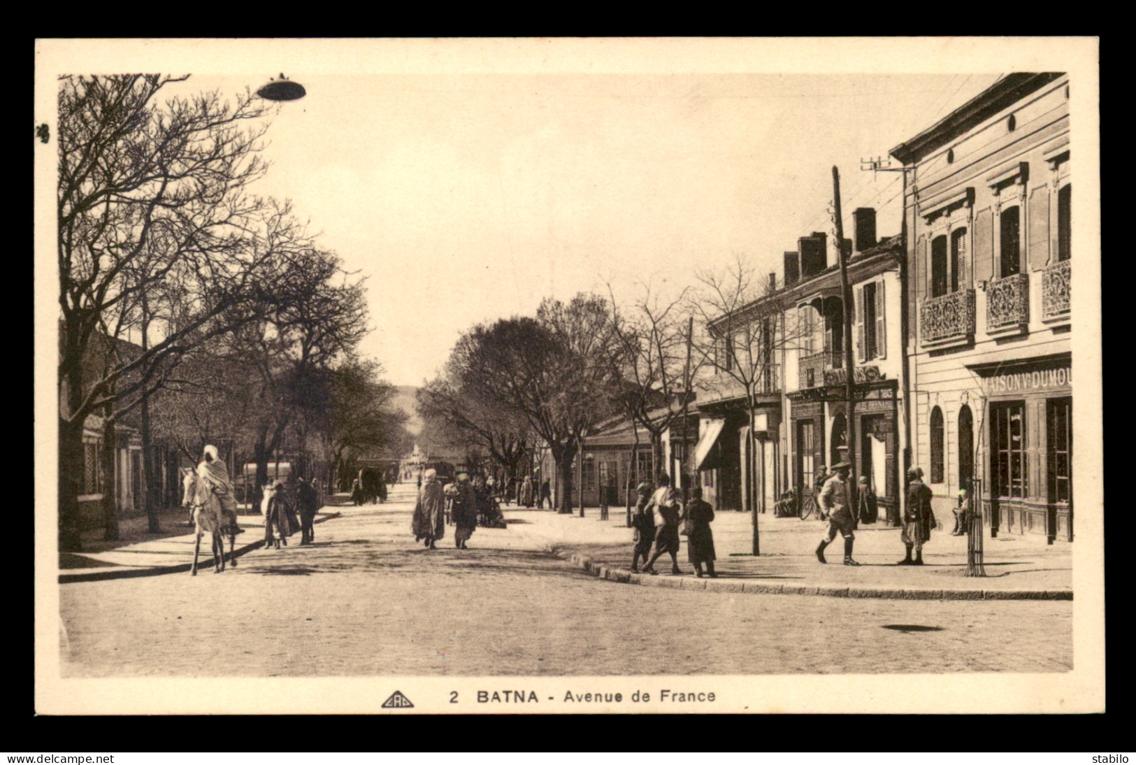 ALGERIE - BATNA - AVENUE DE FRANCE - TABAC-JOURNAUX JULES BERNARD - Batna