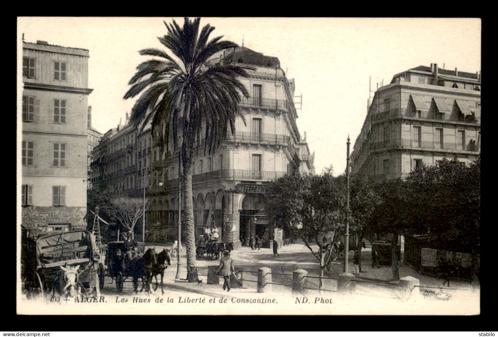 ALGERIE - ALGER - RUES DE LA LIBERTE ET DE CONSTANTINE - Algeri