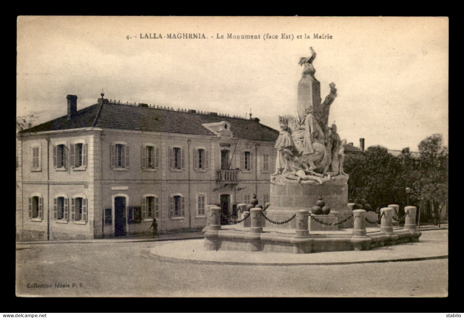 ALGERIE - LALLA-MAGHRNIA - LE MONUMENT ET LA MAIRIE - Autres & Non Classés