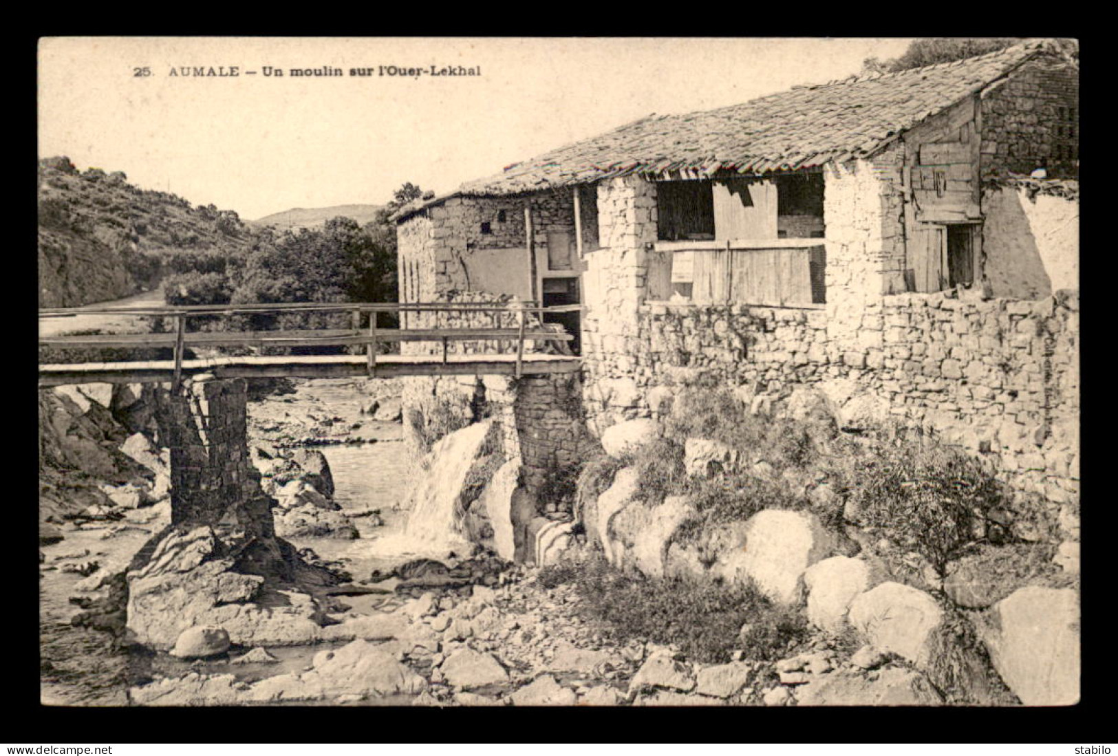 ALGERIE - AUMALE - UN MOULIN SUR L'OUER-LEKHAL - Altri & Non Classificati