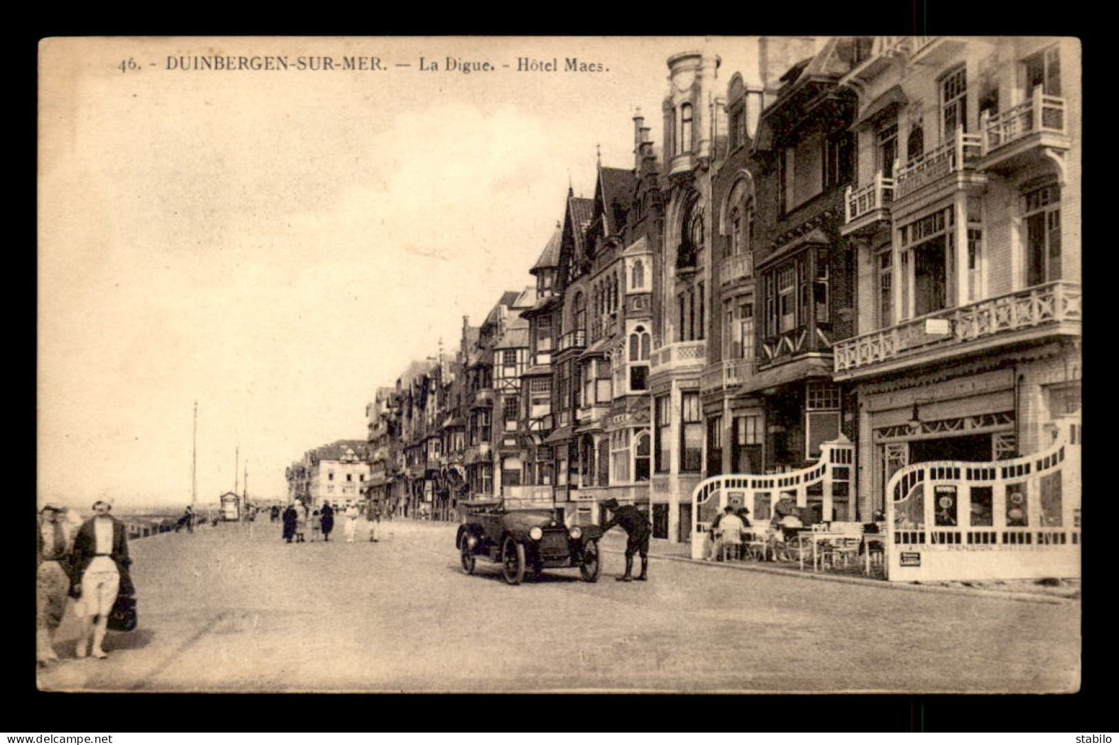 BELGIQUE - DUINBERGEN-SUR-MER - LA DIGUE - HOTEL MAES - Other & Unclassified