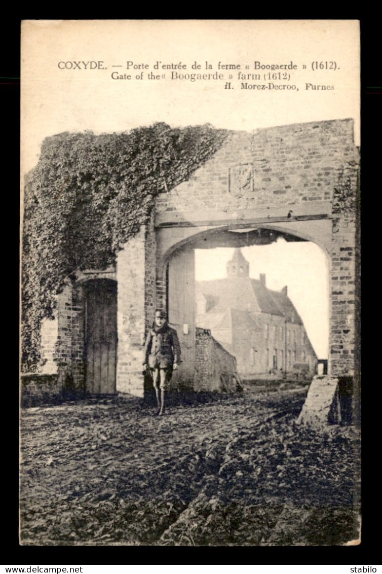 BELGIQUE - COXYDE - PORTE DE LA FERME BOOGAERDE - Koksijde