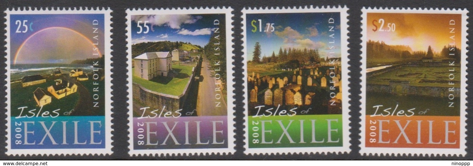 Norfolk Island ASC 1031-1034 2008 Isles Of Exile, Mint Never Hinged - Norfolk Island
