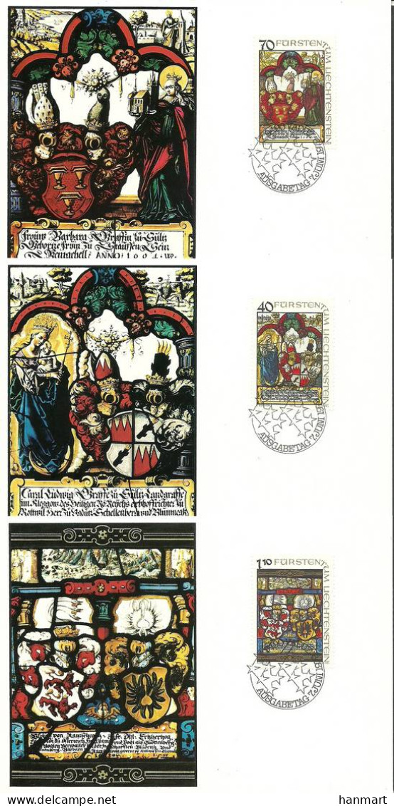 Liechtenstein 1979 Mi 731-733  Max Card  (MAX ZE1 LCH731-733) - Sonstige