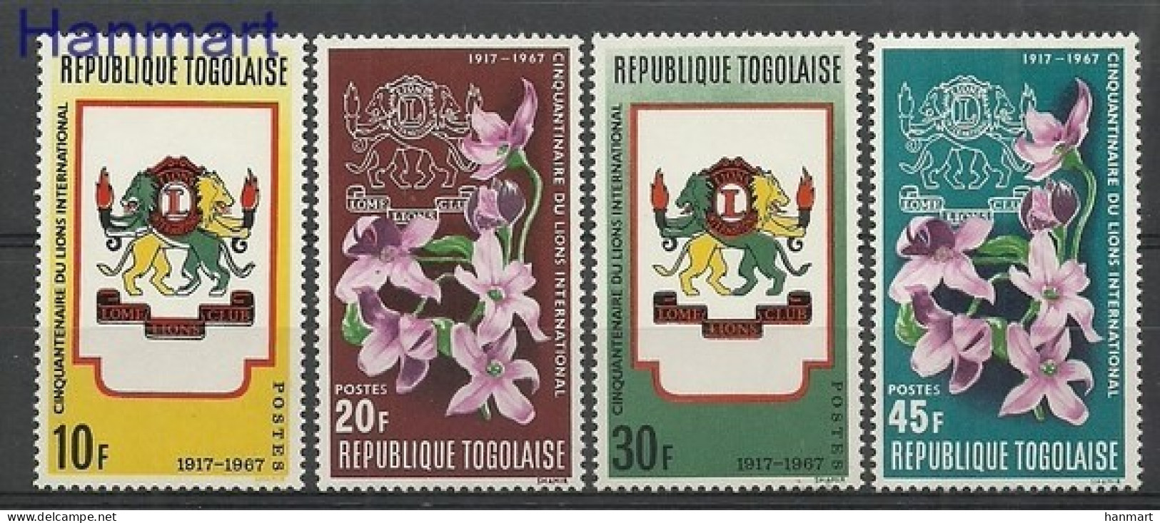 Togo 1967 Mi 594-597 MNH  (ZS5 TGO594-597) - Autres & Non Classés