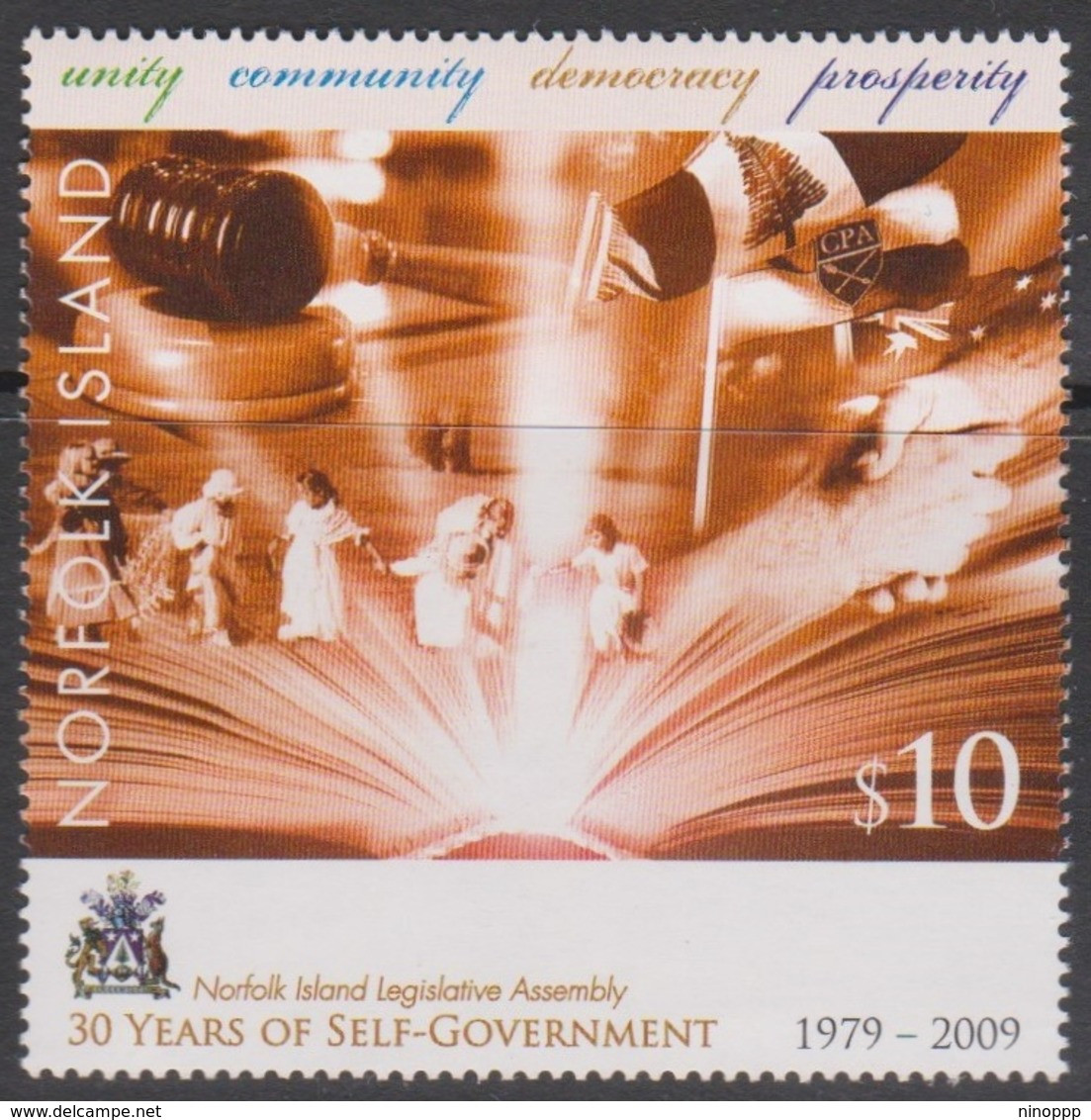 Norfolk Island ASC 1058 2009 30 Years Of Self Government, Mint Never Hinged - Norfolk Eiland