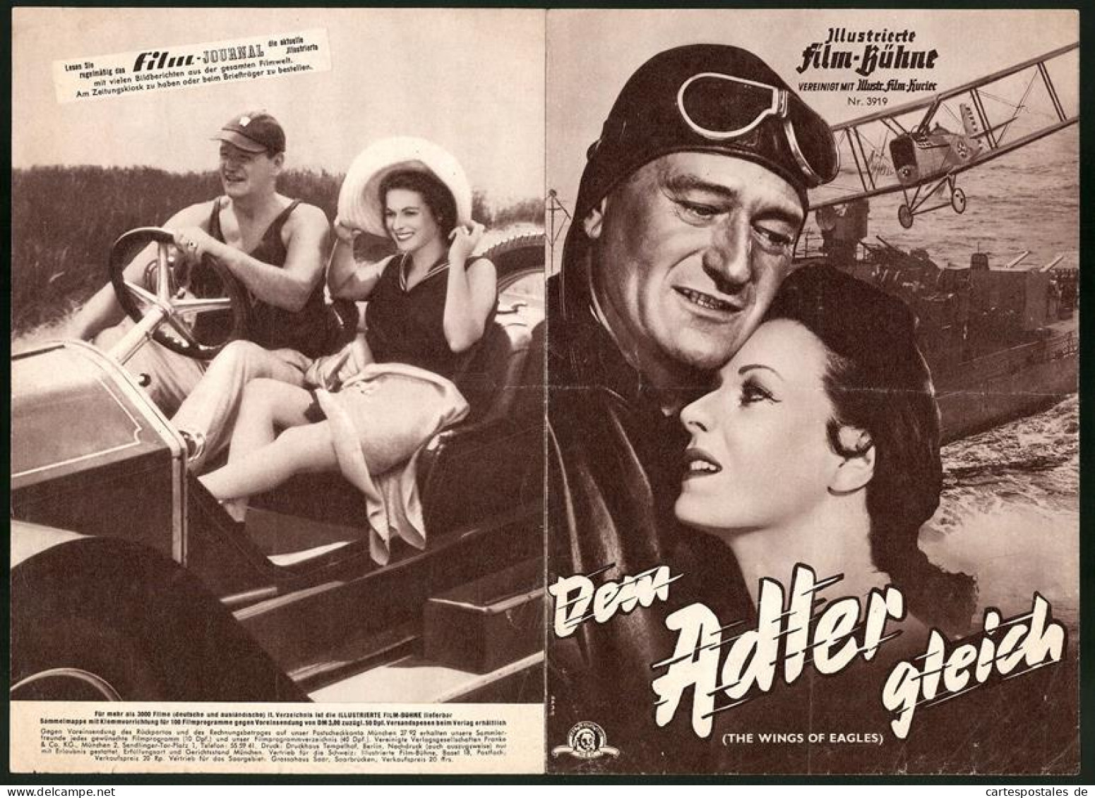 Filmprogramm IFB Nr. 3919, Dem Adler Gleich, John Wayne, Maureen O`Hara, Regie: John Ford  - Zeitschriften