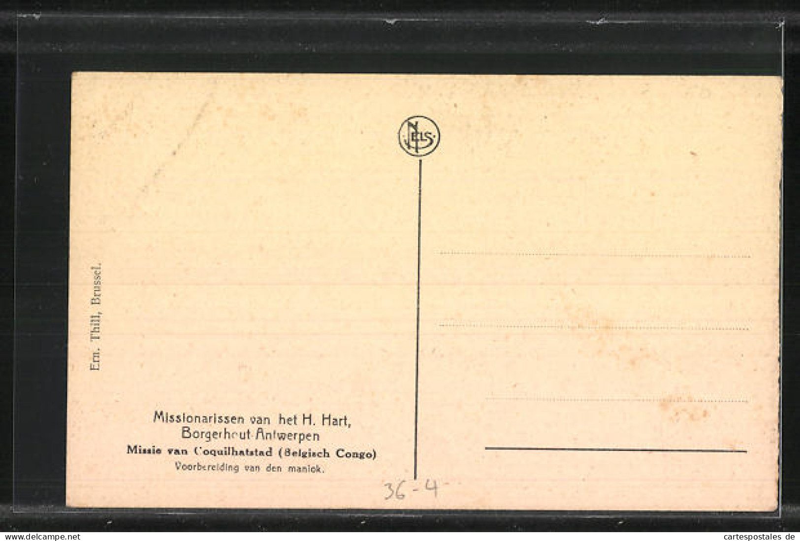 CPA Missie Van Coquilhatstad, Missionierte Afrinaerinnen Beim Mörsern  - Non Classificati