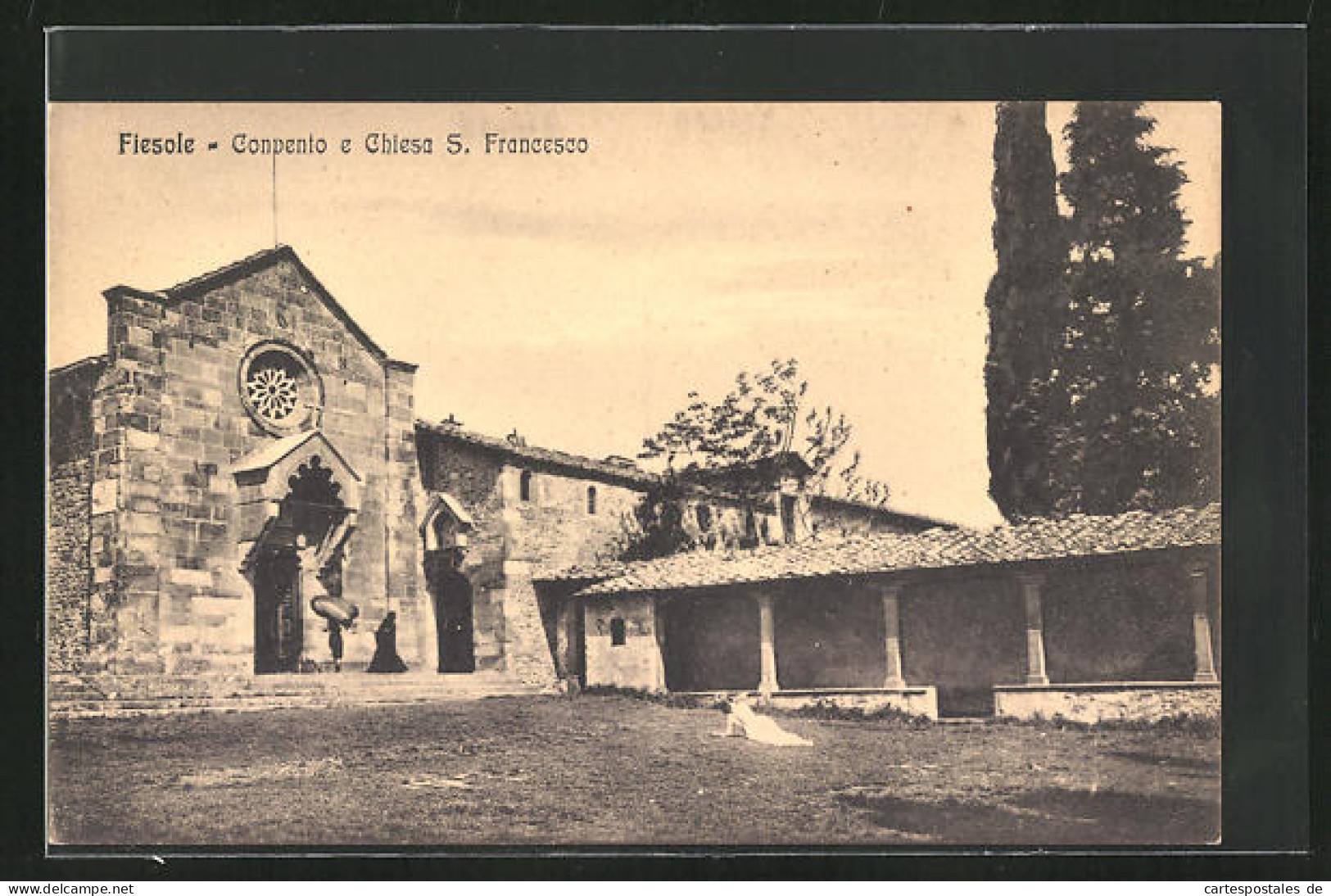 Cartolina Fiesole, Convento E Chiesa S. Francesco  - Other & Unclassified