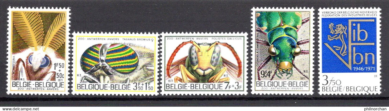 Belgique 1971 Neufs**  TB 36 Timbres Différents  3 €    (cote 20,95 €, 36 Valeurs) - Nuevos
