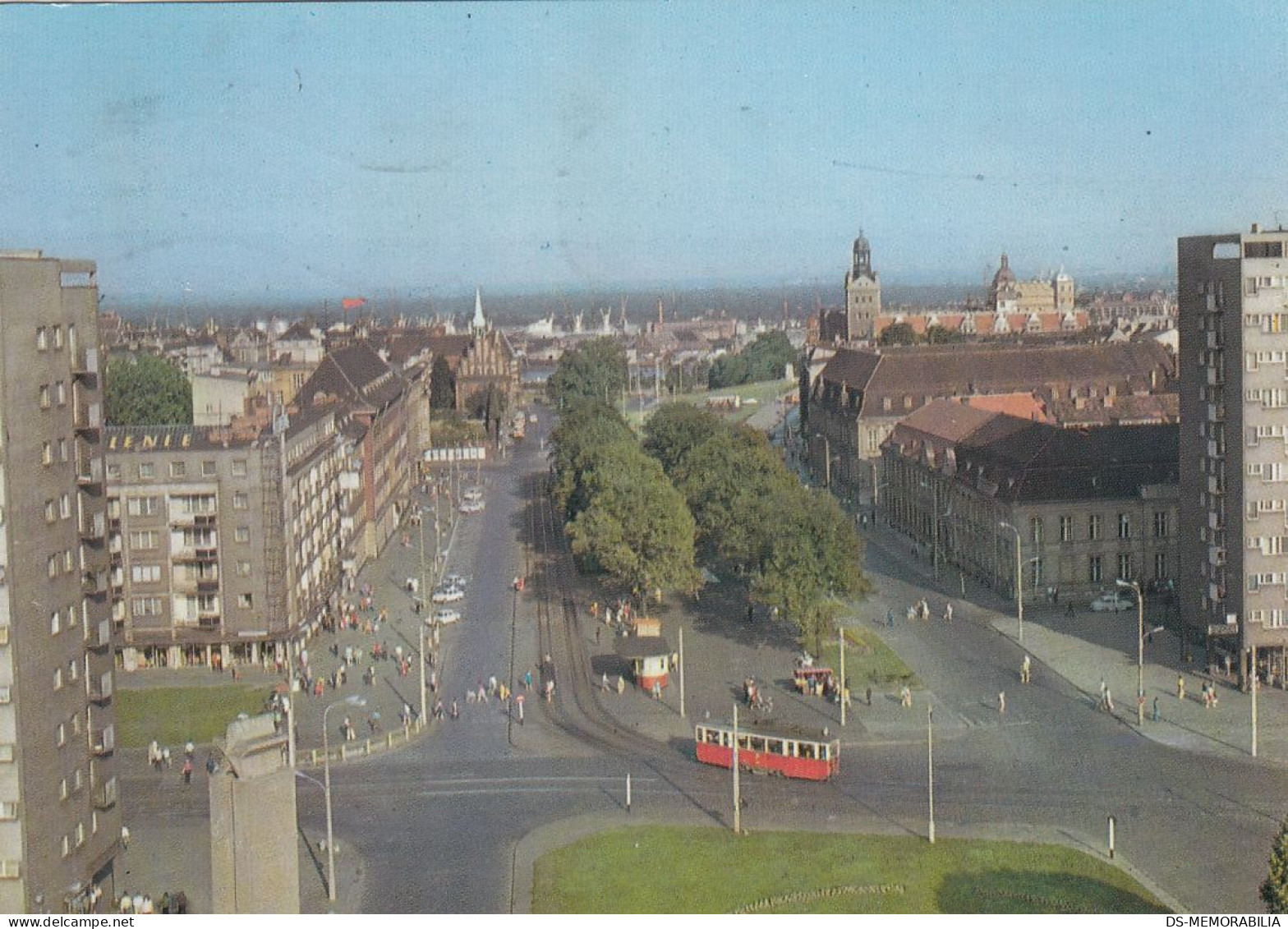 Szczecin - Plac Zolnierza Polskiego , Tram 1979 - Polonia