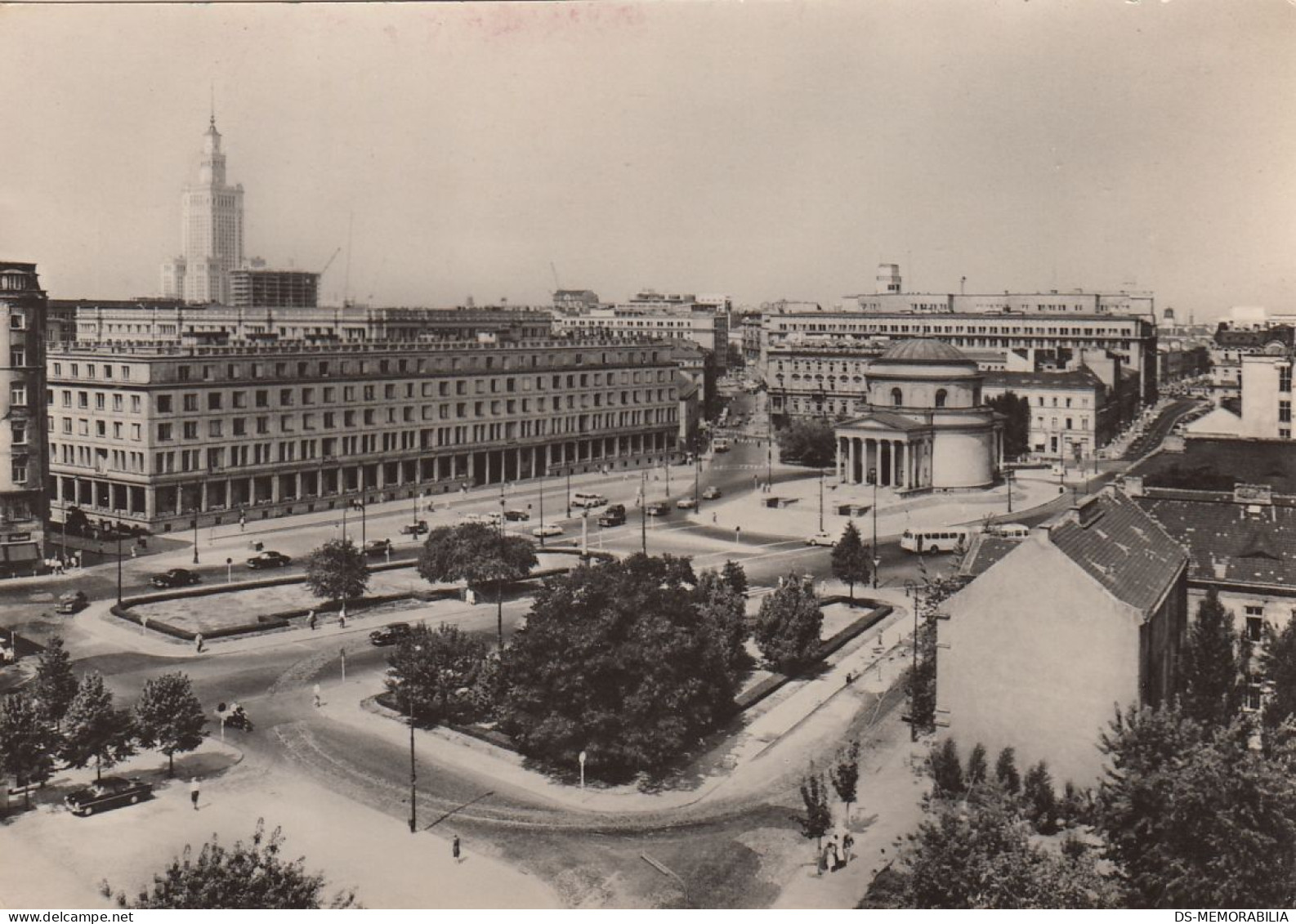 Warszawa - Plac Trzech Krzyzy 1966 - Pologne