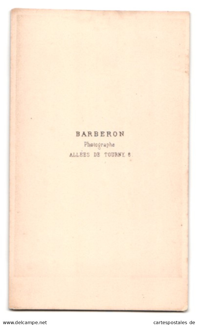 Photo Barberon, Bordeaux, Allées De Tourny, 8, Portrait De Modisch Gekleideter Herr Avec Vollbart  - Anonymous Persons
