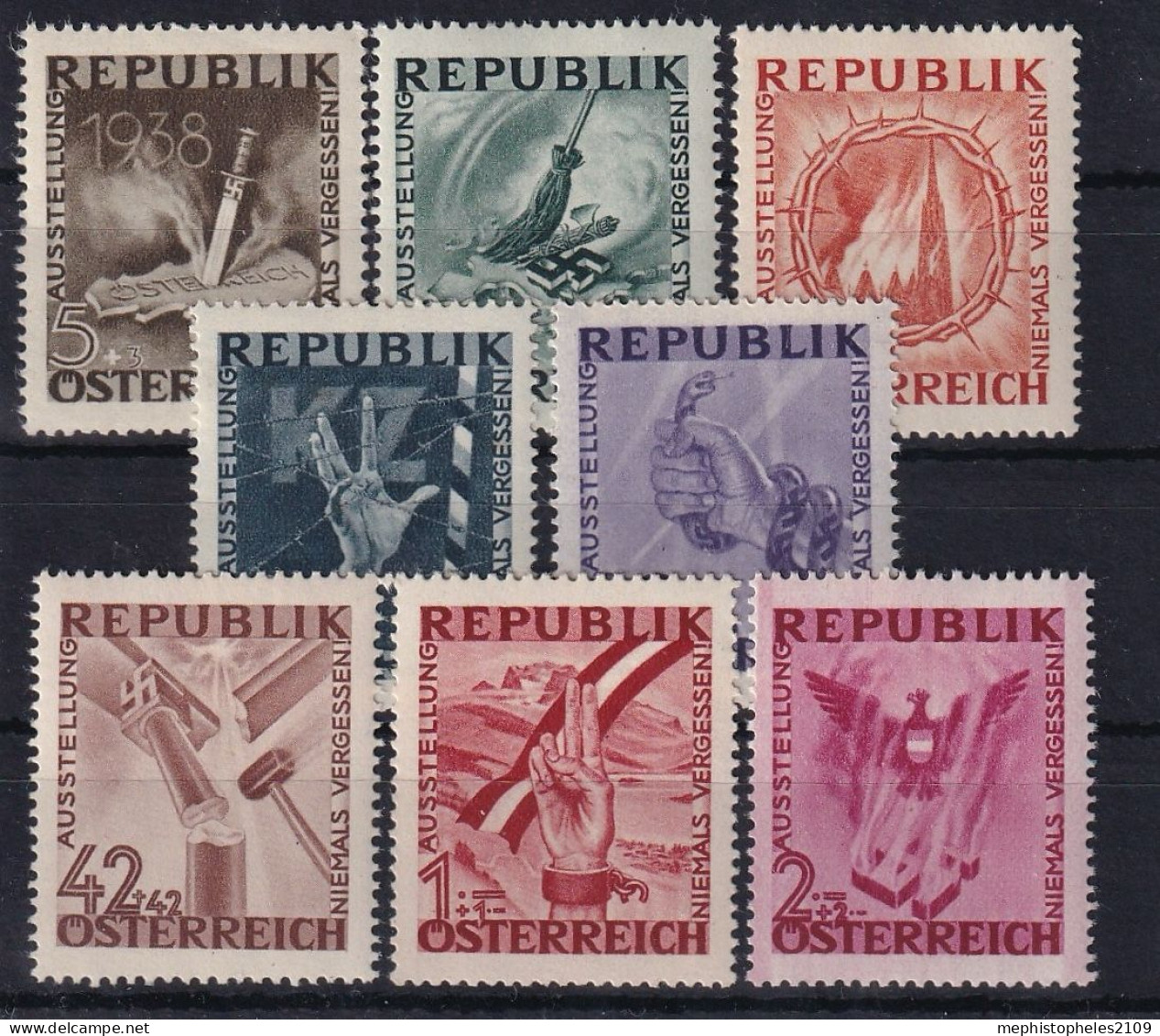 AUSTRIA 1946 - MNH - ANK 784-791 - Unused Stamps