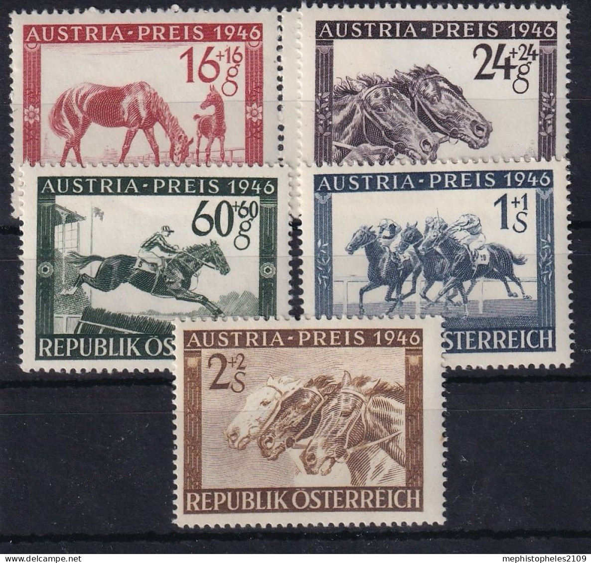 AUSTRIA 1946 - MNH - ANK 793-797 - Unused Stamps