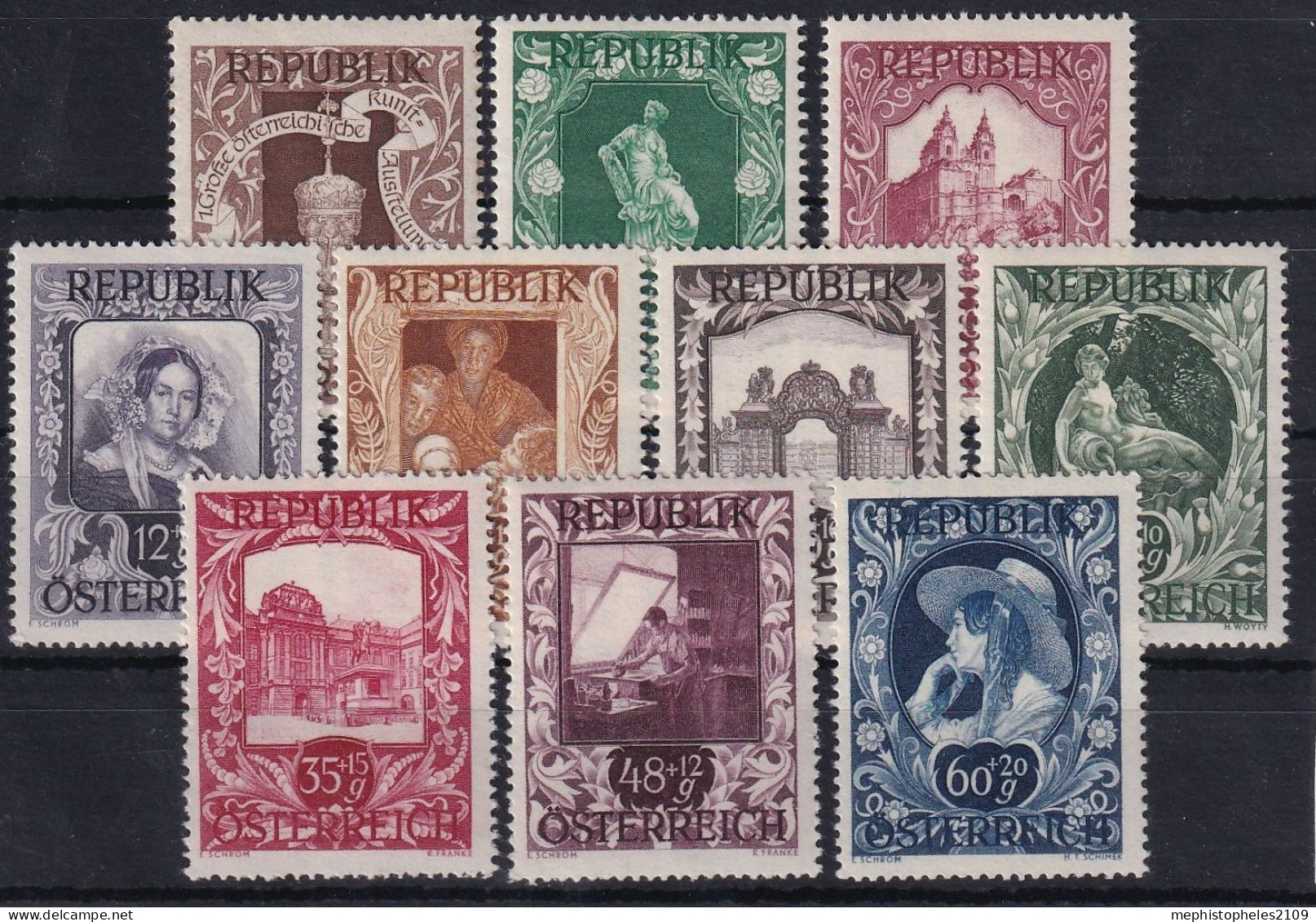 AUSTRIA 1947 - MNH/MLH - ANK 27-836 - Complete Set! - Unused Stamps