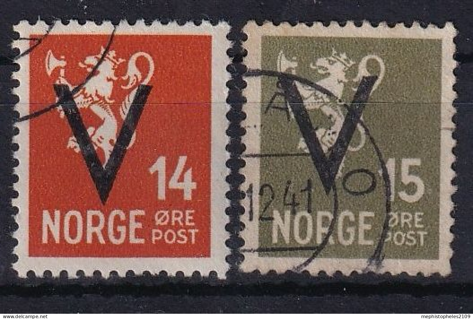 NORWAY 1941 - Canceled - Mi 239X44X, 245X - Oblitérés