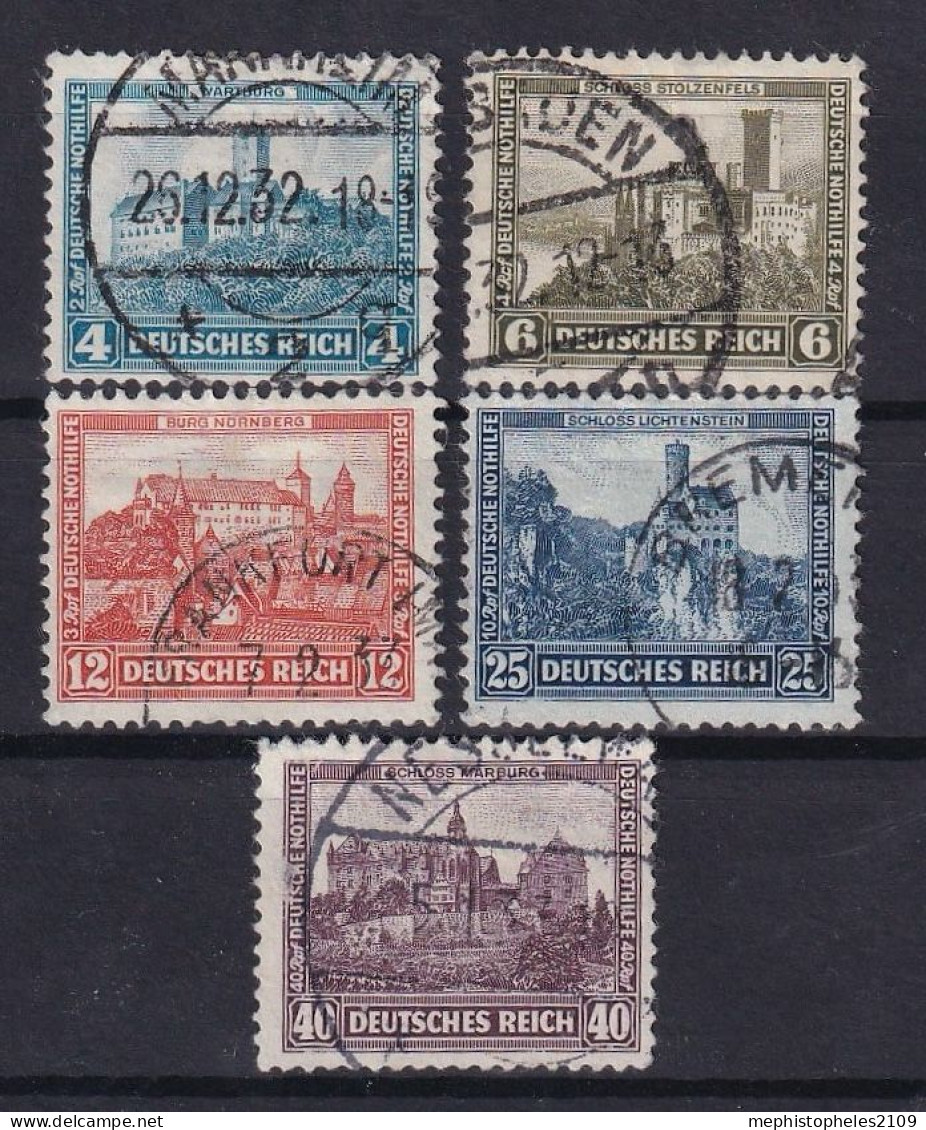DEUTSCHES REICH 1932 - Canceled - Mi 474-478 - Used Stamps