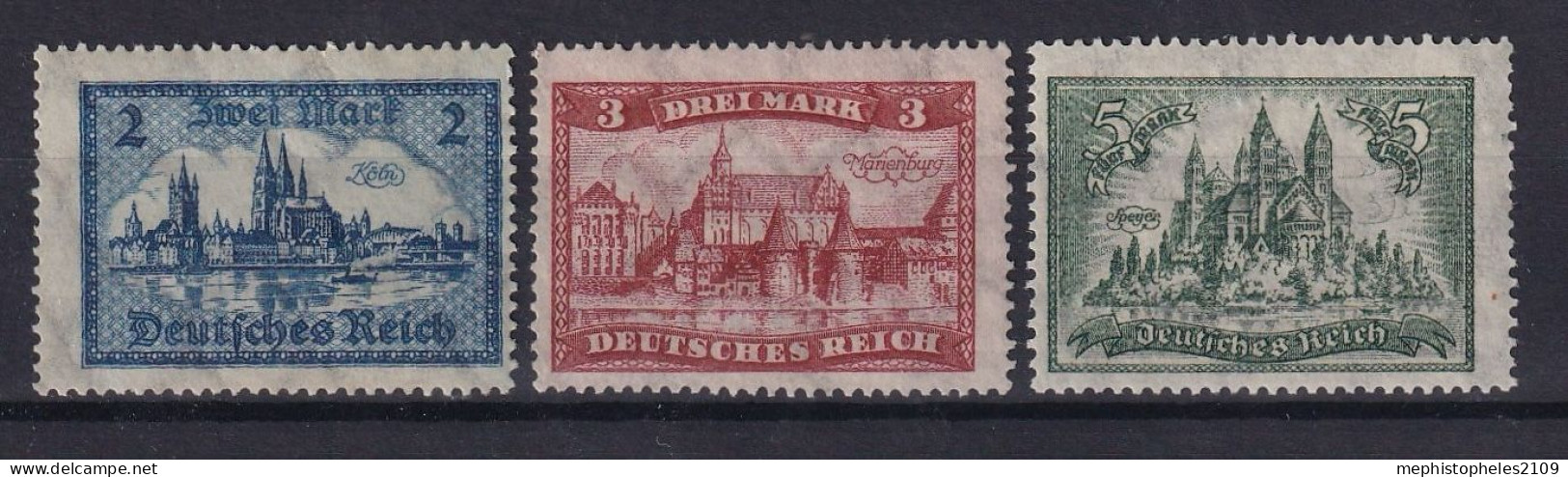 DEUTSCHES REICH 1924/27 - MLH - Mi 365-367 - Unused Stamps