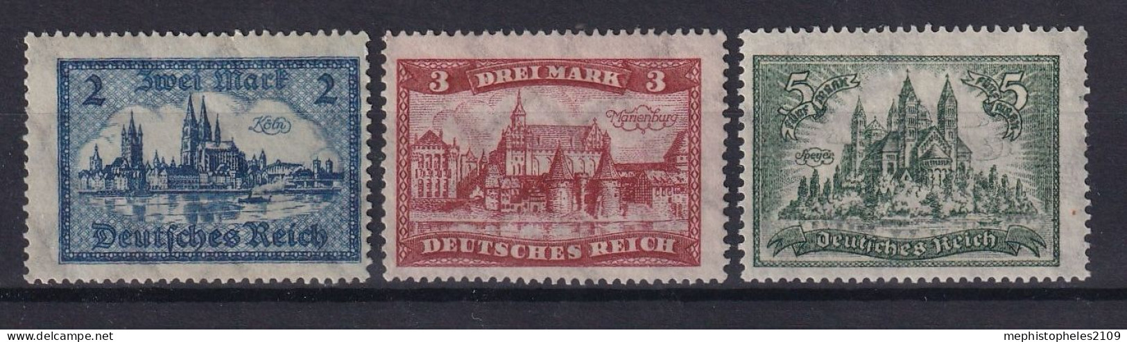 DEUTSCHES REICH 1924/27 - MLH - Mi 365-367 - Ungebraucht