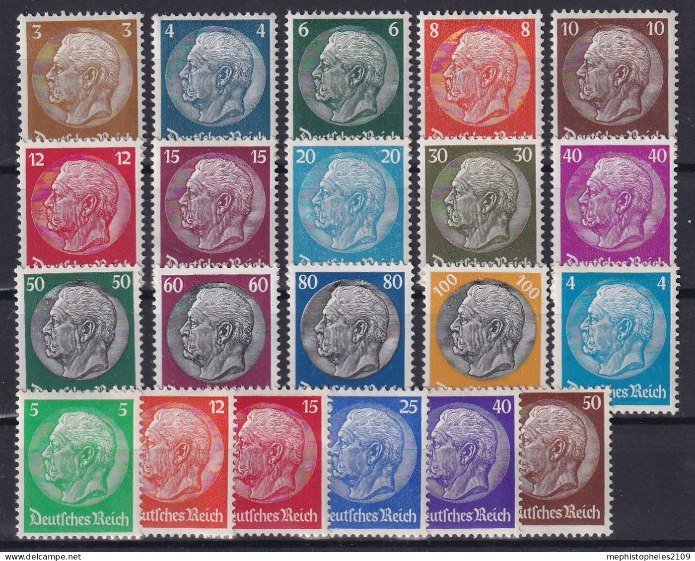 DEUTSCHES REICH 1932/33 - MNH/MLH - Mi 482-495 (MNH), 467-473 (MLH) - Neufs